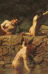 Swimming Hole, 1885 (oil on canvas)
