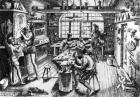 Goldsmith's Workshop, 1576 (engraving)