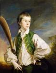 Charles Collyer as a boy, with a cricket bat, 1766 (oil on canvas)