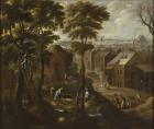 November and December from Los doce meses del año (The Twelve Months of the Year), 1650-1699 (oil on canvas)