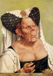 A Grotesque Old Woman, possibly Princess Margaret of Tyrol, c.1525-30 (oil on panel)
