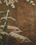 Bamboo in the snow, c.1600 (ink, colour, gold and silver on paper)