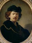 Self Portrait with Hat and Gold Chain, 1633 (oil on panel)