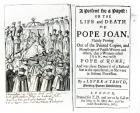 A Present for a Papist, or the Life and Death of Pope Joan, 1675 (engraving) (b/w photo)