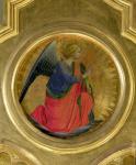The Angel of the Annunciation from the altarpiece from the Chapel of San Niccolo dei Guidalotti in the Church of San Domenico in Perugia (tempera and gold leaf on panel)