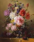 Still life with flowers, 1837 (oil on canvas)
