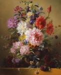 Still life with flowers, 1837 (oil on canvas)