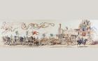 Picture Celebrating 50 Years of the Belgian Railway System from 1835 to 1885, 1886 (colour litho)