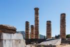 Ancient Delphi, Phocis, Greece. Remains of the Temple of Apollo (photo)