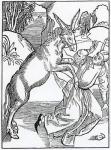Of folys oppressyd with theyr owne foly, illustration from Alexander Barclay's English translation of 'The Ship of Fools', from an edition published in 1874 (engraving)