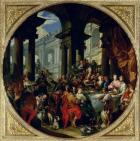Feast under an Ionic Portico, c.1720-25 (oil on canvas)