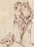 A Young Couple, 1484-94 (pen & ink on paper)