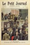 Monsieur Bourgeois, President of the Chamber of Deputies, front cover of 'Le Petit Journal', 15 June, 1902 (colour litho)