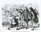 Young Moidart Swearing Allegiance to Prince Charles Edward Stuart (1720-88) (engraving) (b/w photo)