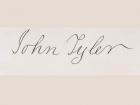 Signature of John Tyler (litho)