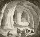 A European salt mine in the nineteenth century (litho)
