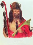 Kish-ke-kosh, a Fox Brave, 1838-44 (colour litho)