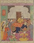 The Lamentation of Farude, illustration from the 'Shahnama' (Book of Kings) by Abu'l-Qasim Manur Firdawsi (c.934-c.1020) 1619 (gouache on paper)