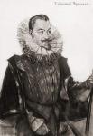 Edmund Spenser, 1552-1599. English renaissance poet. From an illustration by A.S. Hartrick.