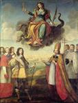 Entry of Louis XIII (1601-43) King of France and Navarre, into La Rochelle, 1st November 1628 (oil on canvas)