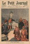 At the Vatican, Pope Leo XIII receiving the last rites, front cover illustration from 'Le Petit Journal', supplement illustre, 19th July 1903 (colour litho)