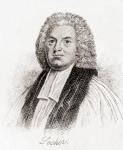 Thomas Secker, 1693  1768. Archbishop of Canterbury in the Church of England. From Crabb's Historical Dictionary, published 1825.