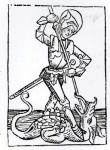 St. George, from the 'Liber Chronicarum' by Hartmann Schedel (1440-1514) 1493 (woodcut) (b/w photo)
