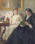 Portrait of the Artist's Mother and Sister, 1869-70 (oil on canvas)