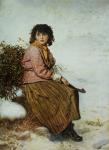 The Mistletoe Gatherer, 1894 (colour litho)
