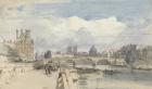 Le Pont Royal, Paris, c.1828 (w/c on paper)