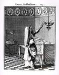 The Lighting of the Sabbath Candles (engraving) (b/w photo)