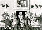 Tasting, 1780 (engraving) (b/w photo)