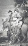 The Flight into Egypt, from 'The History and Life of Our Blessed Lord and Saviour Jesus Christ', by Reverend J. Milner, published by B. Crosby, 1808 (engraving)