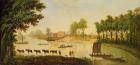 View of the Shepperton on the River Thames, after 1752 (oil on canvas)