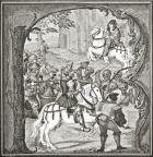 Legend of the Three Dead and the Three Living, 1878 (litho)