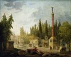 The Garden of the Musee des Monuments Francais, 1795-1808 (oil on canvas)