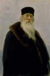 Portrait of Vladimir Vasil'evich Stasov (1824-1906) 1900 (oil on canvas)