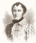 John Martin, 1789 1854. English Romantic artist, engraver and illustrator. From Histoire des Peintres, École Anglaise, published 1867 (litho)