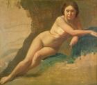 Nude Study, c.1858-60 (oil on canvas)