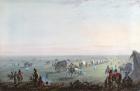 Breaking Up Camp at Sunrise, 1837 (w/c on paper)