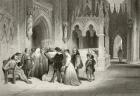 Reading the Bible in the crypt of St. Paul's Cathedral, from 'The National and Domestic History of England' by William Hickman Smith Aubrey (1858-1916) published London, c.1890 (litho)