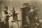 Leo Tolstoy and the sculptor Prince Paolo Troubetzkoy (b/w photo)
