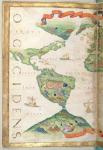 The Americas, detail from  world atlas, 1565 (vellum)
