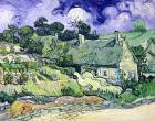 Thatched cottages at Cordeville, Auvers-sur-Oise, 1890 (oil on canvas)