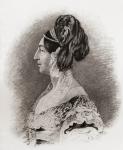 Princess Sophia Matilda of Gloucester, 1773-1844. Daughter of William Henry 1st. Duke of Gloucester. From a portrait by Dalton after Sir.G.Hayter. From the book The Girlhood of Queen Victoria 1832-1840 Vol II published 1912.