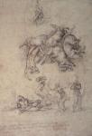 The Fall of Phaethon, 1533 (pencil on paper)