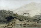 A Kaffir Village, c.1801 (w/c & graphite on paper)