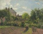 The Artist's Garden at Eragny, 1898 (oil on canvas)