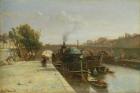 The Seine at Pont Marie, Paris, 1851 (oil on canvas)