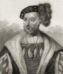 James V, King of Scotland, illustration from 'A catalogue of Royal and Noble Authors, Volume V', published in 1806 (litho)